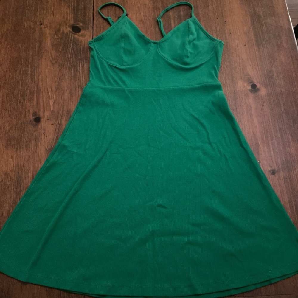 Women’s green skater dress